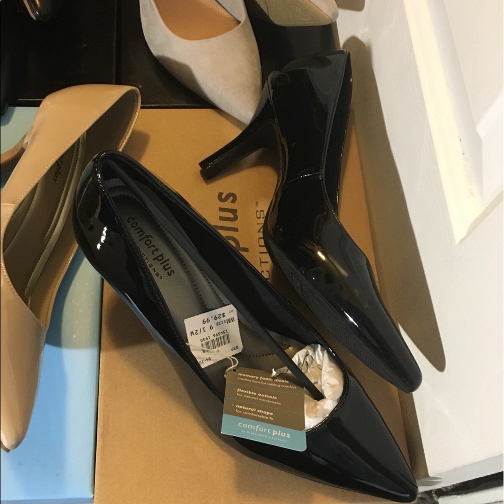 Black Patent Leather Heels